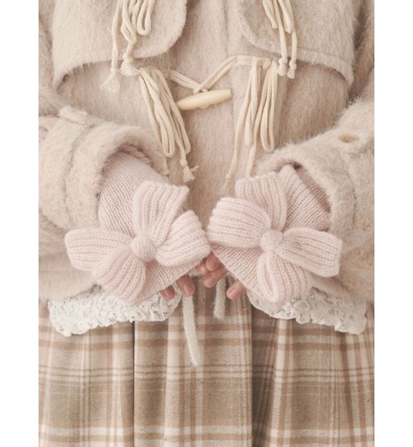 merry jenny「りぼんりぼんニットグローブ」|手袋|