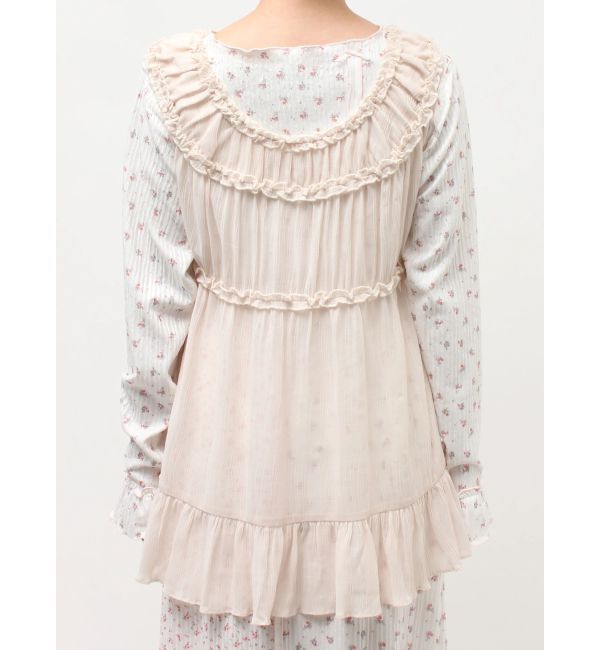 merry jenny「シアーギャザーチュニック」|シャツ・ブラウス|
