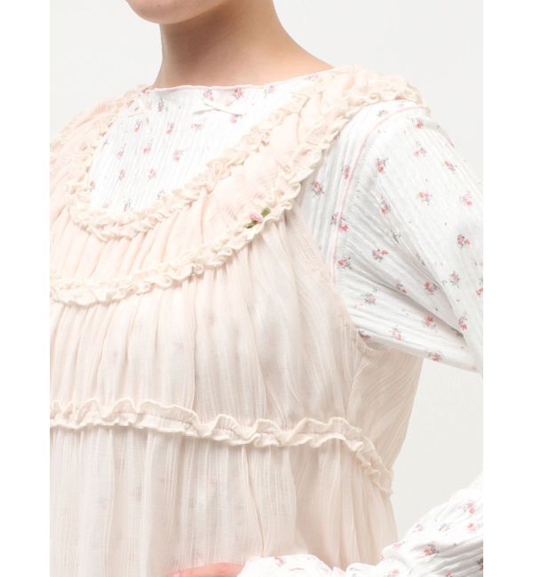 merry jenny「シアーギャザーチュニック」|シャツ・ブラウス|
