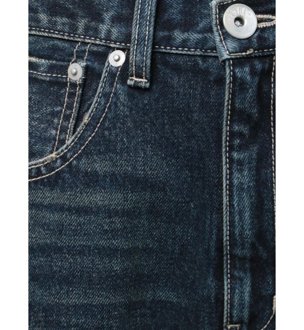 GYDA「ハイウエストfront and backダメージワイドデニムパンツ」|デニム|