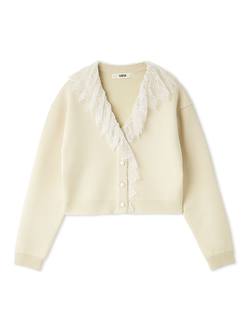 FURFUR「レース衿カーディガン」|カーディガン|