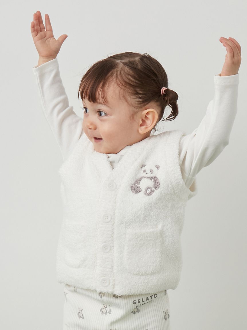 GELATO PIQUE KIDS & BABY「【限定カラーあり】【BABY】パウダーアニマルベスト」|その他ベビーウェア|