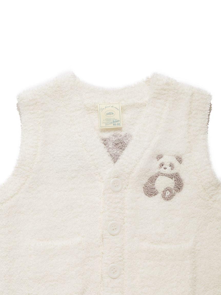 GELATO PIQUE KIDS & BABY「【限定カラーあり】【BABY】パウダーアニマルベスト」|その他ベビーウェア|