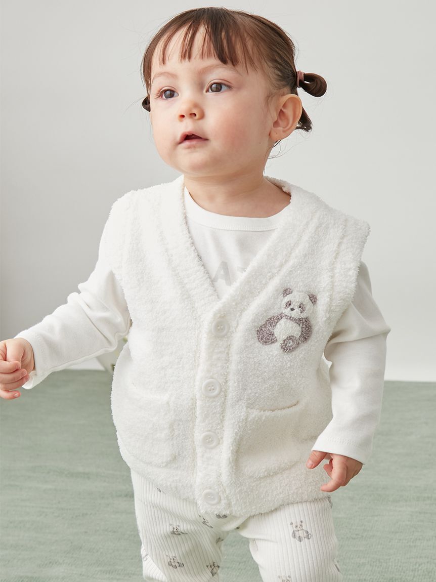 GELATO PIQUE KIDS & BABY「【限定カラーあり】【BABY】パウダーアニマルベスト」|その他ベビーウェア|