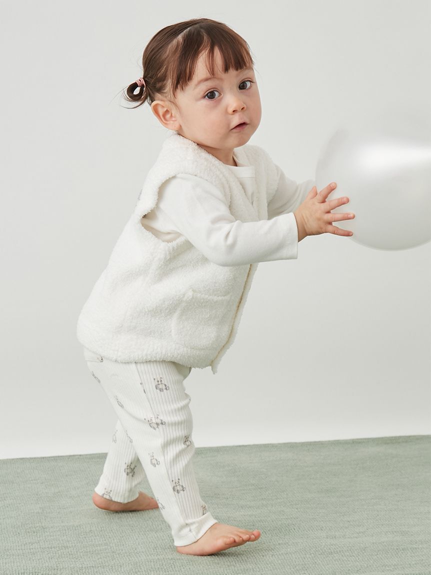 GELATO PIQUE KIDS & BABY「【限定カラーあり】【BABY】パウダーアニマルベスト」|その他ベビーウェア|