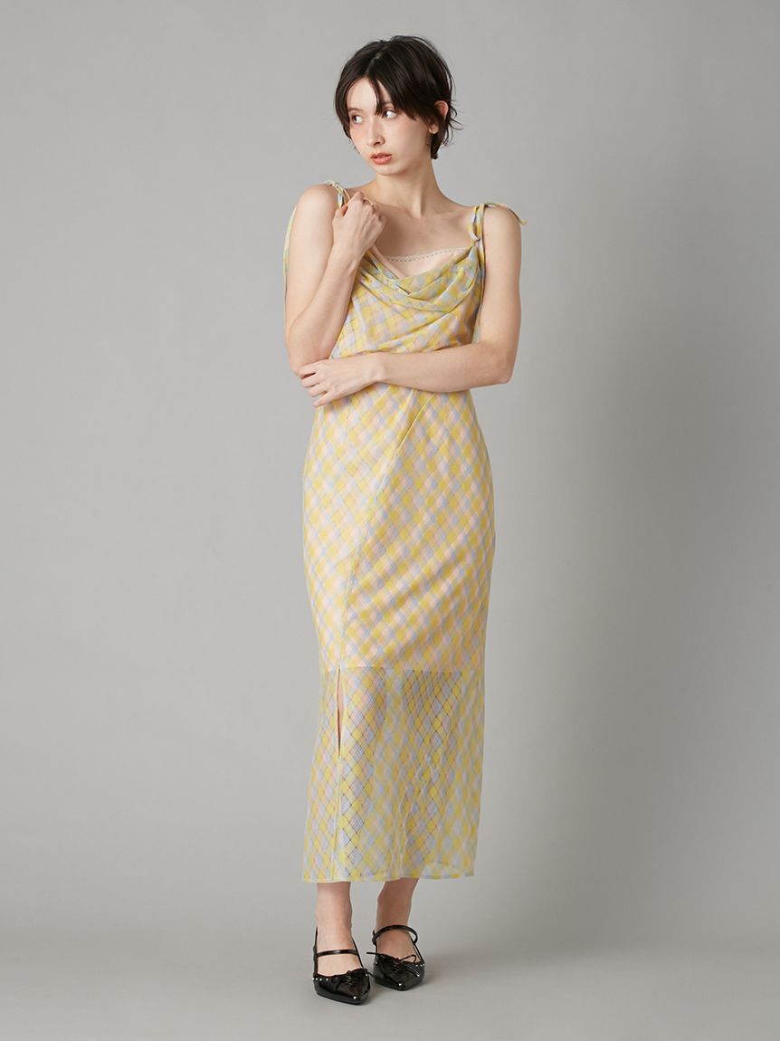 LILY BROWN「ドレープキャミワンピース」|ワンピース|