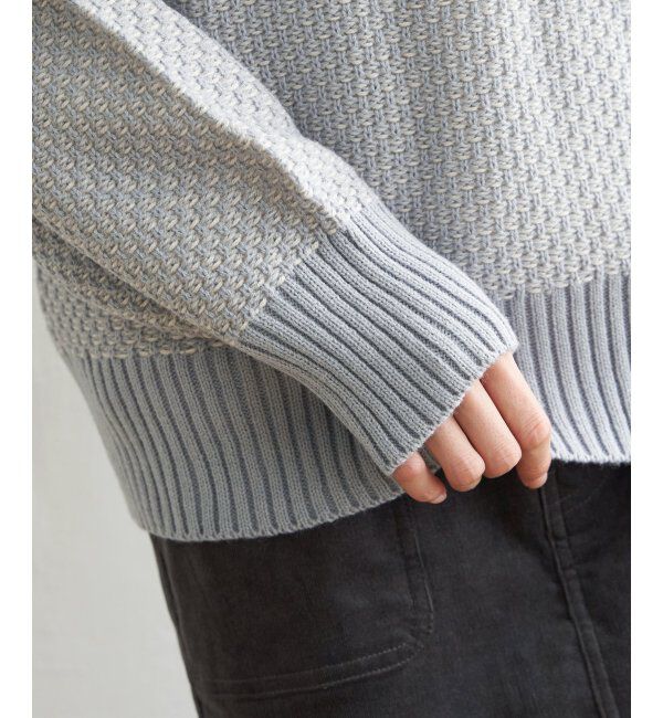 ikka「【雑誌InRed12月号掲載】バーズアイ柄ニットプルオーバー」|プルオーバー|