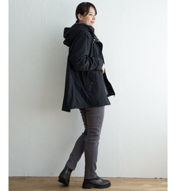 ikka「【雑誌InRed12月号掲載】 ファーライナー3WAYミドルマウンテンパーカー」|ブルゾン・スタジャン|