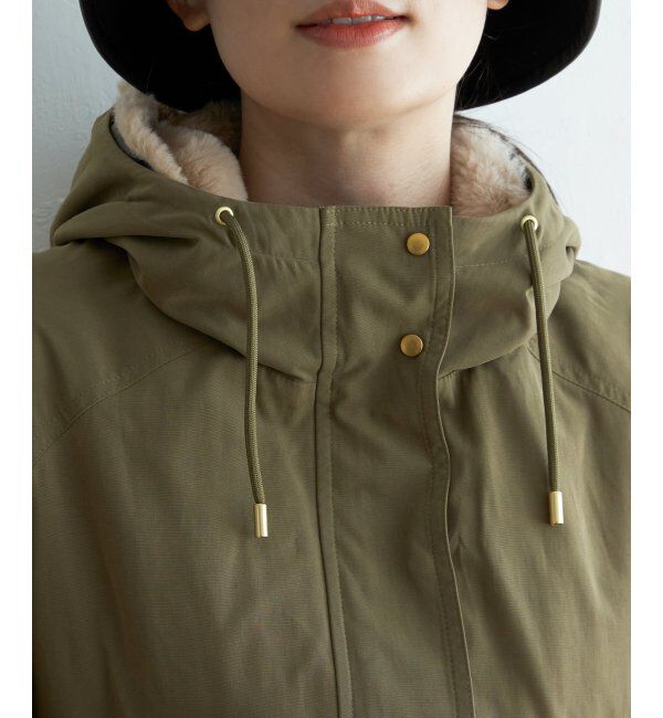 ikka「【雑誌InRed12月号掲載】 ファーライナー3WAYミドルマウンテンパーカー」|ブルゾン・スタジャン|