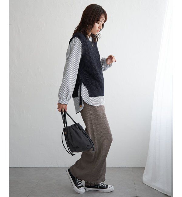 ikka「ブラウスニットベストアンサンブル」|ニット・セーター|