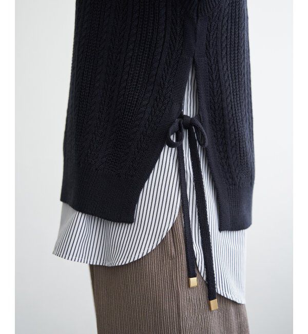 ikka「ブラウスニットベストアンサンブル」|ニット・セーター|