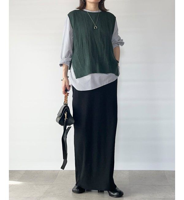 ikka「ブラウスニットベストアンサンブル」|ニット・セーター|