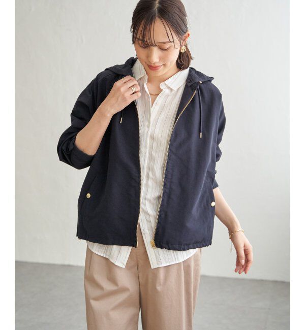 ikka「【雑誌InRed4月号掲載】撥水花粉リリース2WAYマウンテンパーカー【親子コーデ】」|ブルゾン・スタジャン|