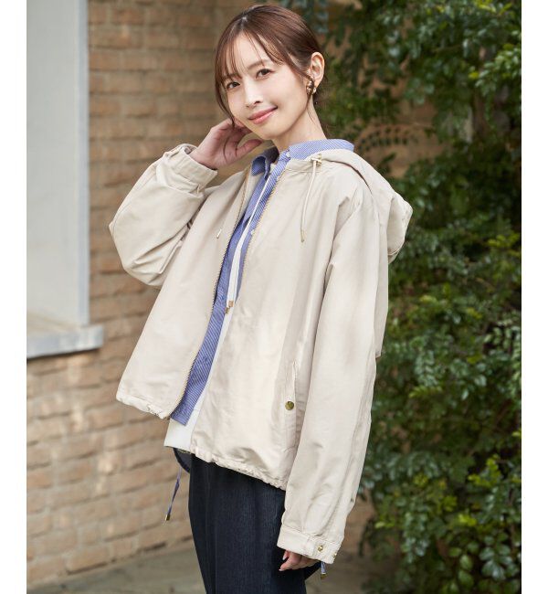 ikka「【雑誌InRed4月号掲載】撥水花粉リリース2WAYマウンテンパーカー【親子コーデ】」|ブルゾン・スタジャン|