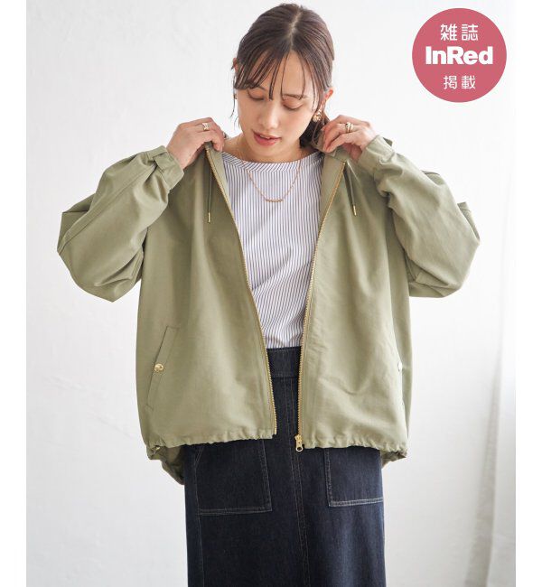 ikka「【雑誌InRed4月号掲載】撥水花粉リリース2WAYマウンテンパーカー【親子コーデ】」|ブルゾン・スタジャン|ライトグリーン