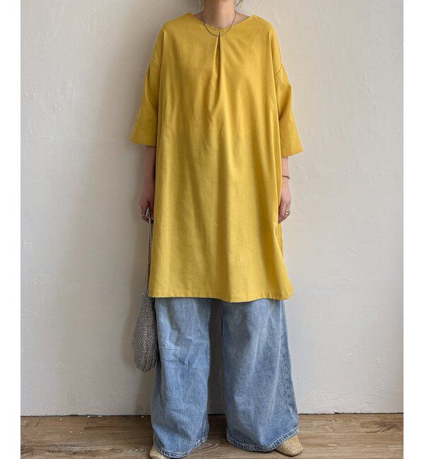 Lbc with Life「リネン混サックワンピース」|ワンピース|