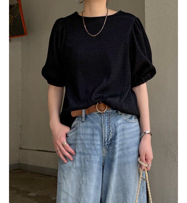 Lbc with Life「ヨウリュウＴブラウス」|その他|ブラック