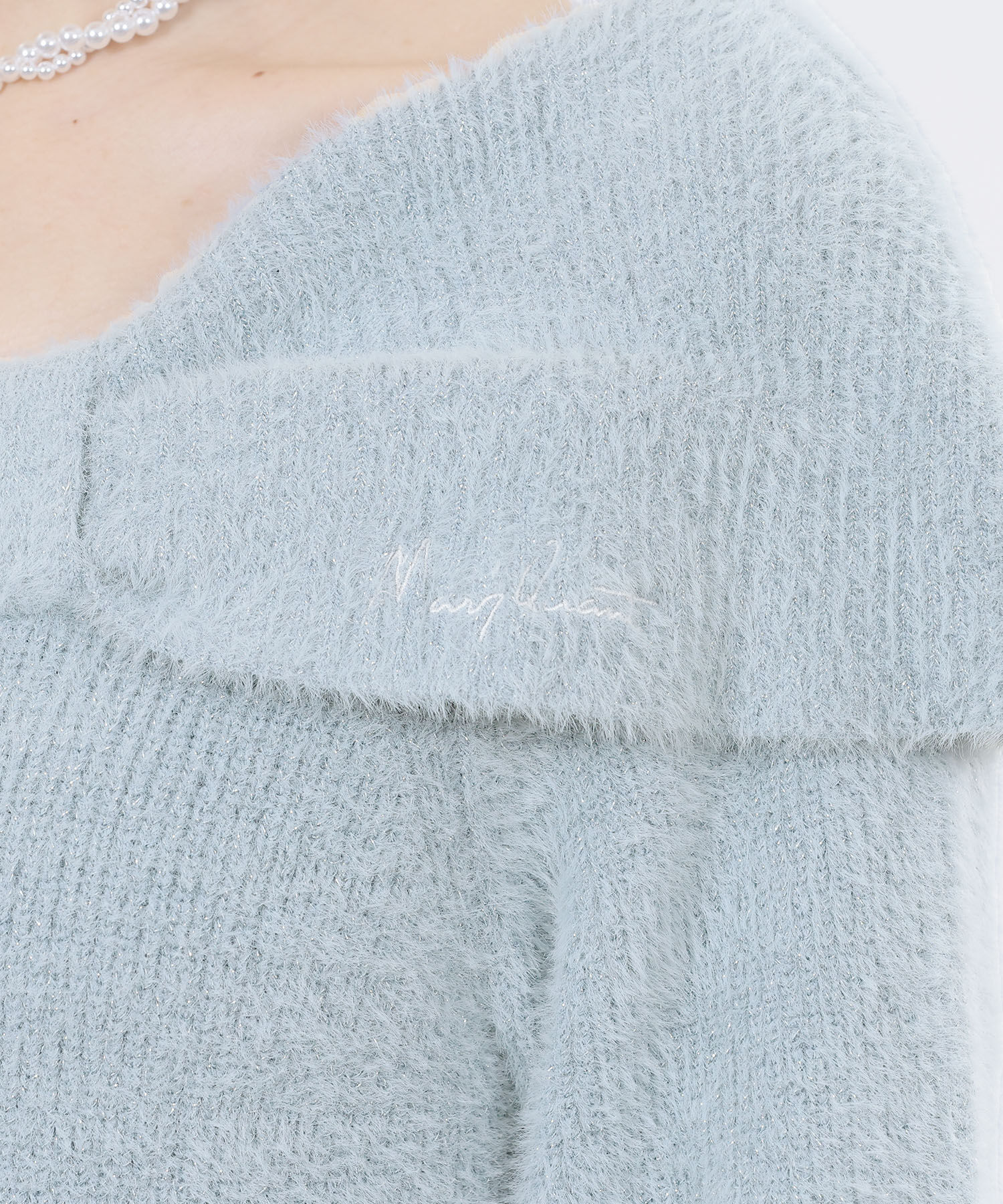 MARY QUANT「オフショルリボンニット ワンピース」|ワンピース|