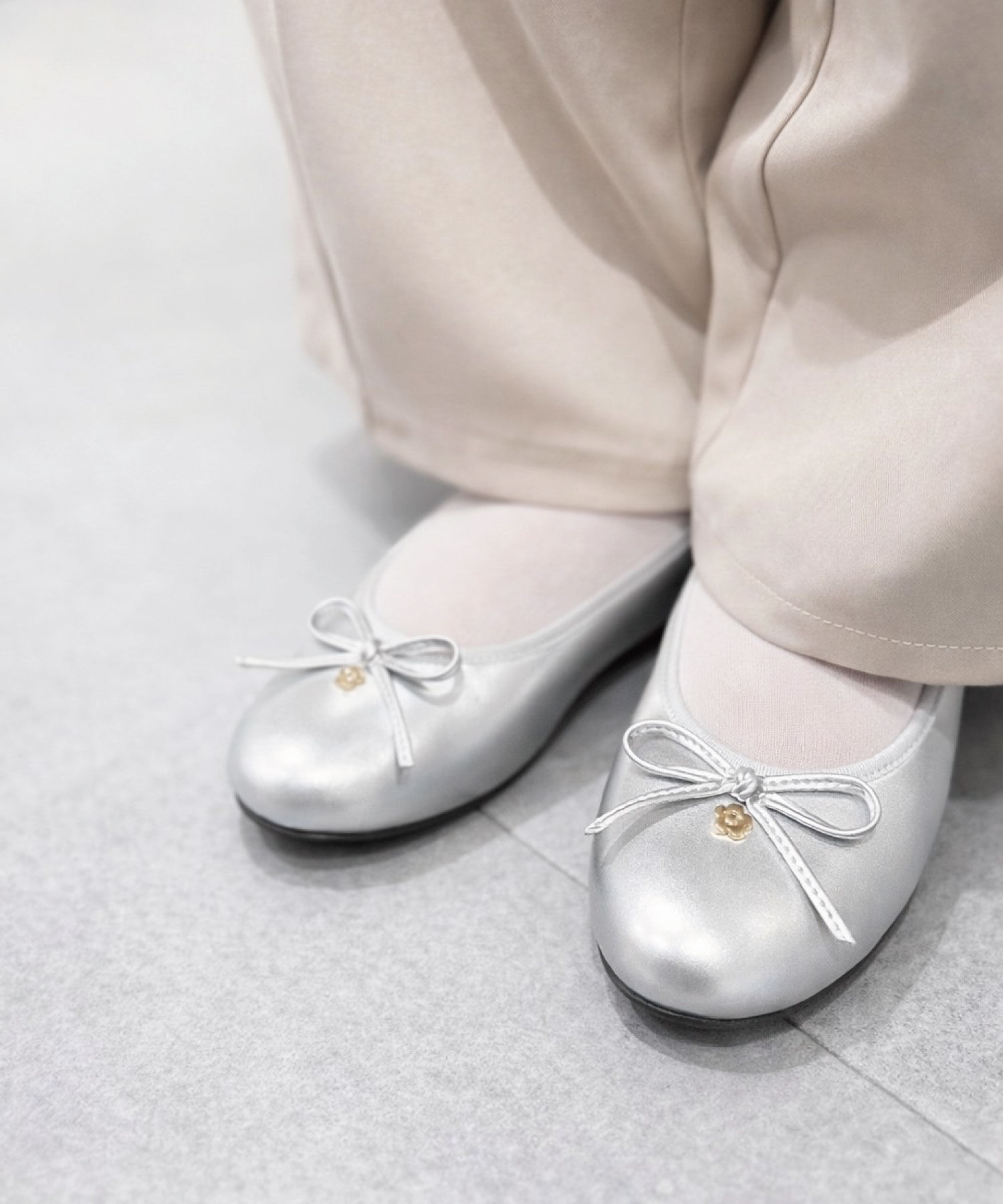 MARY QUANT「デイジーメタルバレエ シューズ」|バレエシューズ|