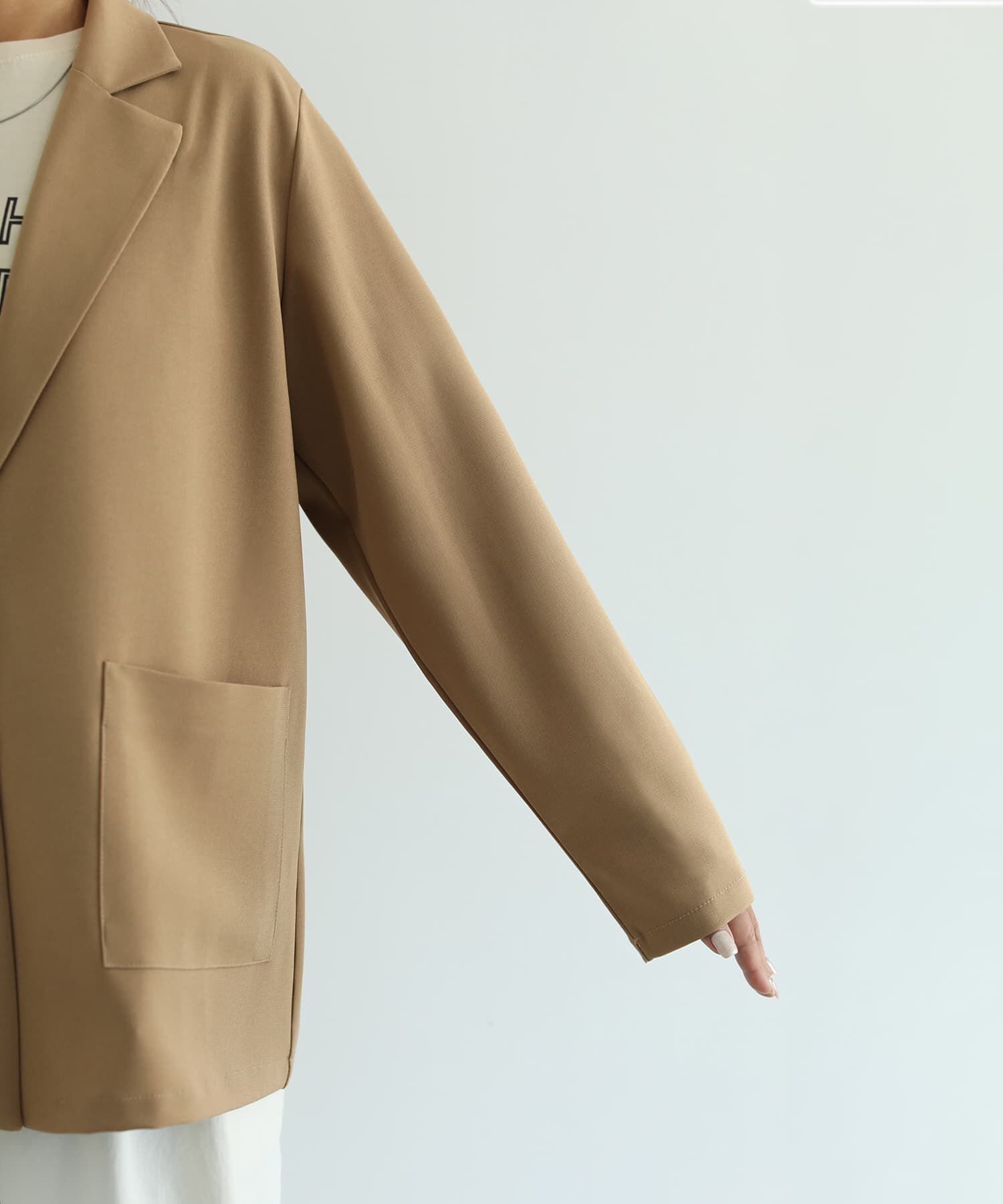 STYLE DELI「ブラウス生地のしなやかテーラードジャケット」|テーラードジャケット|