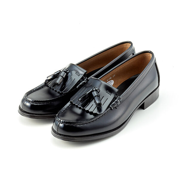 HARUTA「[3E]レディス牛革キルトタッセルローファー #3138」|ローファー|ＢＬ