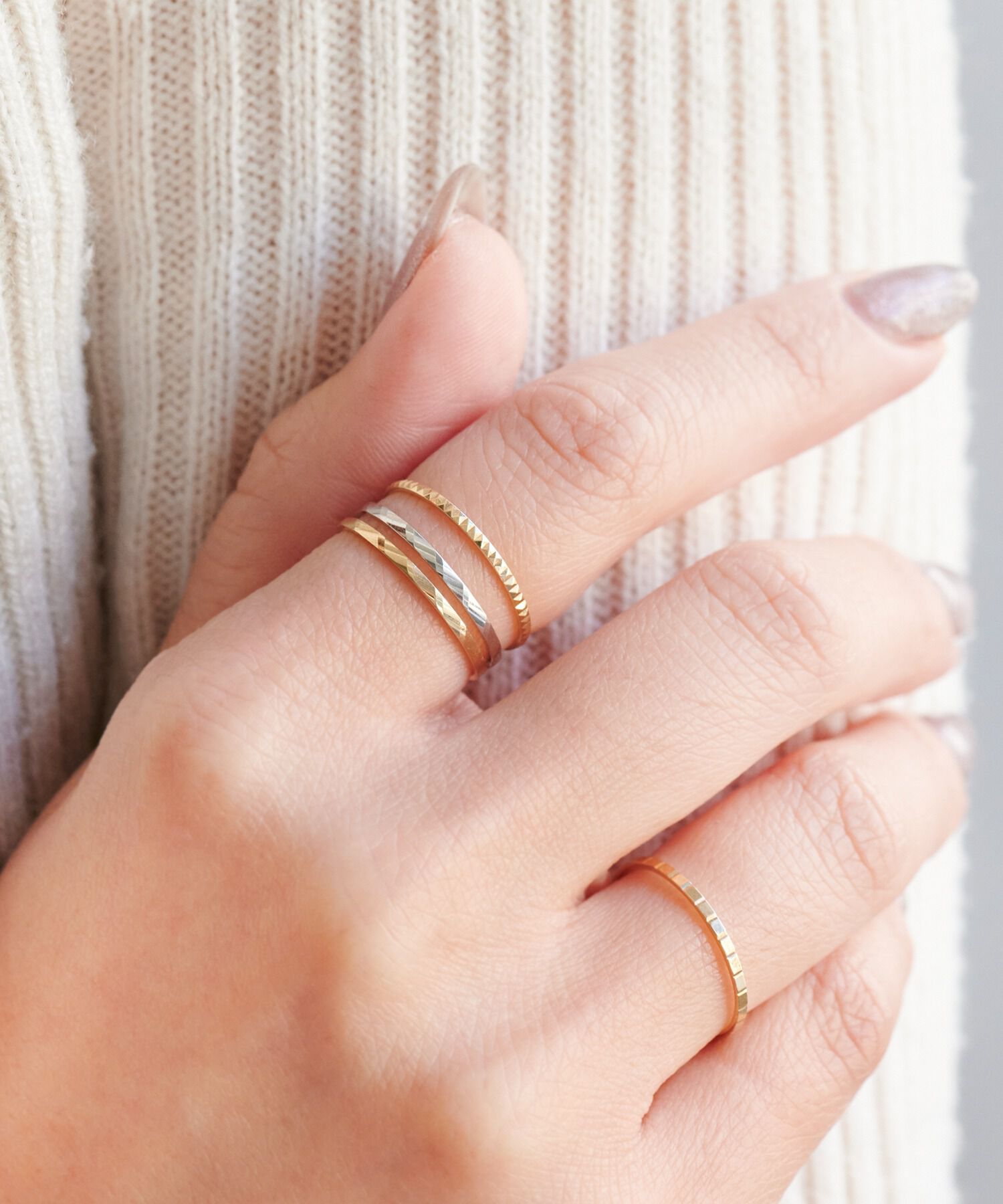 JUPITER「【K10】スリムリング/ゴールド」|リング|