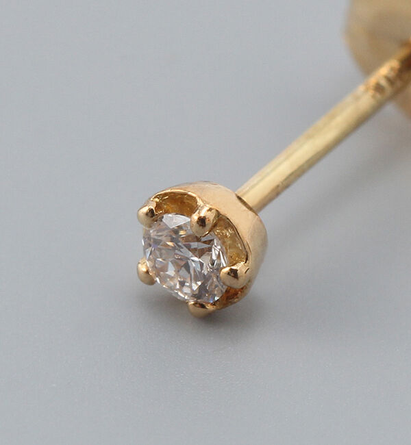 JUPITER「【K18】ベーシックダイヤモンドピアス/金属アレルギー対応」|ピアス|