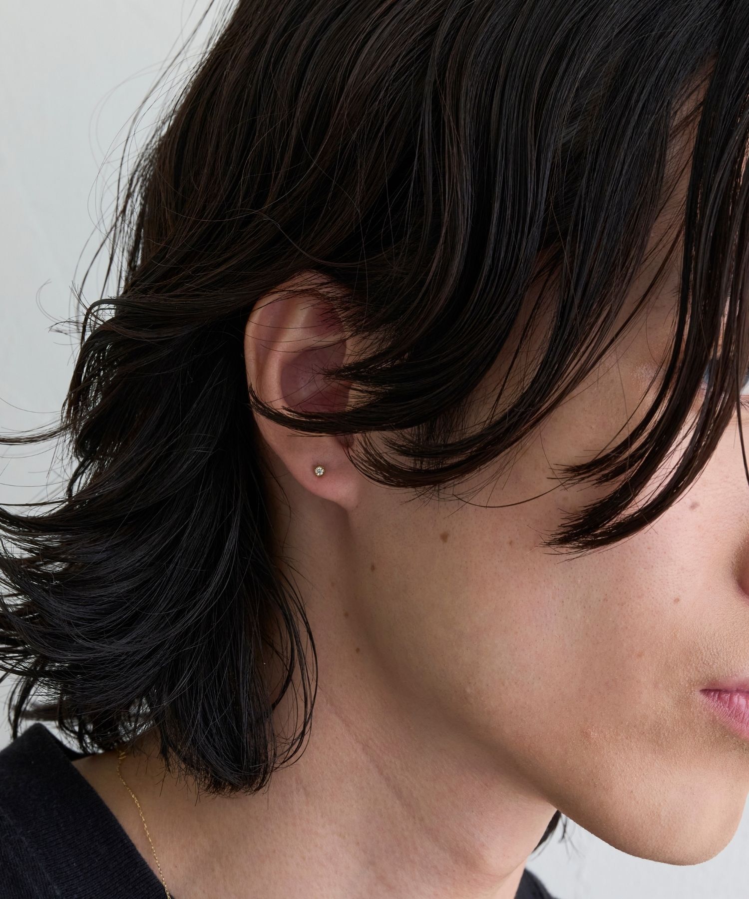 JUPITER「【K18】ベーシックダイヤモンドピアス/金属アレルギー対応」|ピアス|