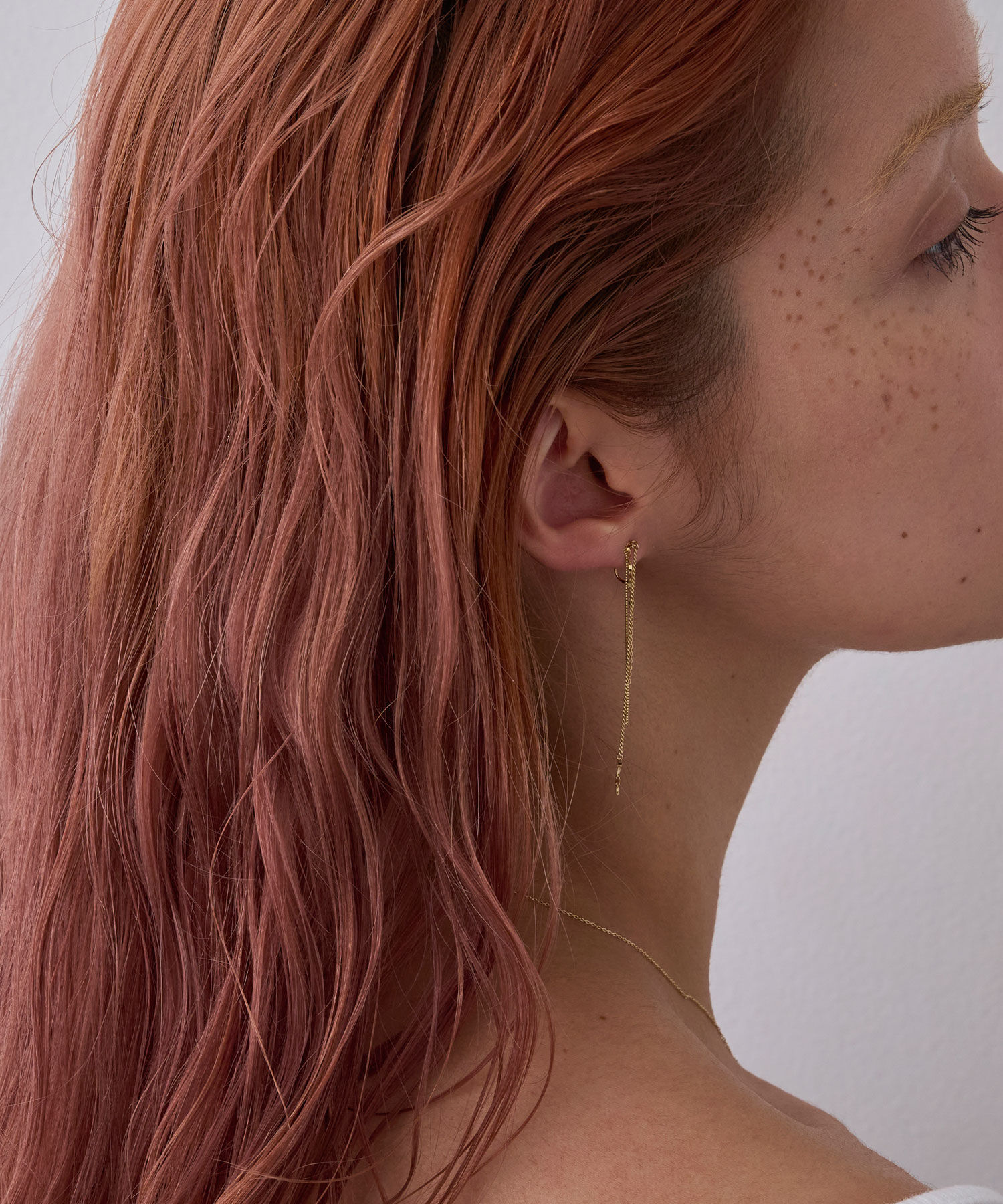 JUPITER「【K10】チェーンデザインイヤリング」|イヤリング|