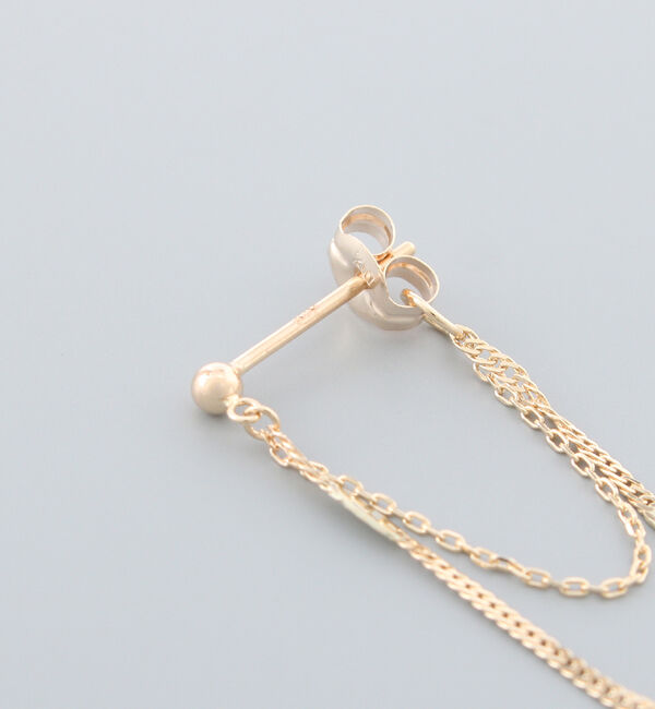 JUPITER「【K10】チェーンフープピアス」|ピアス|