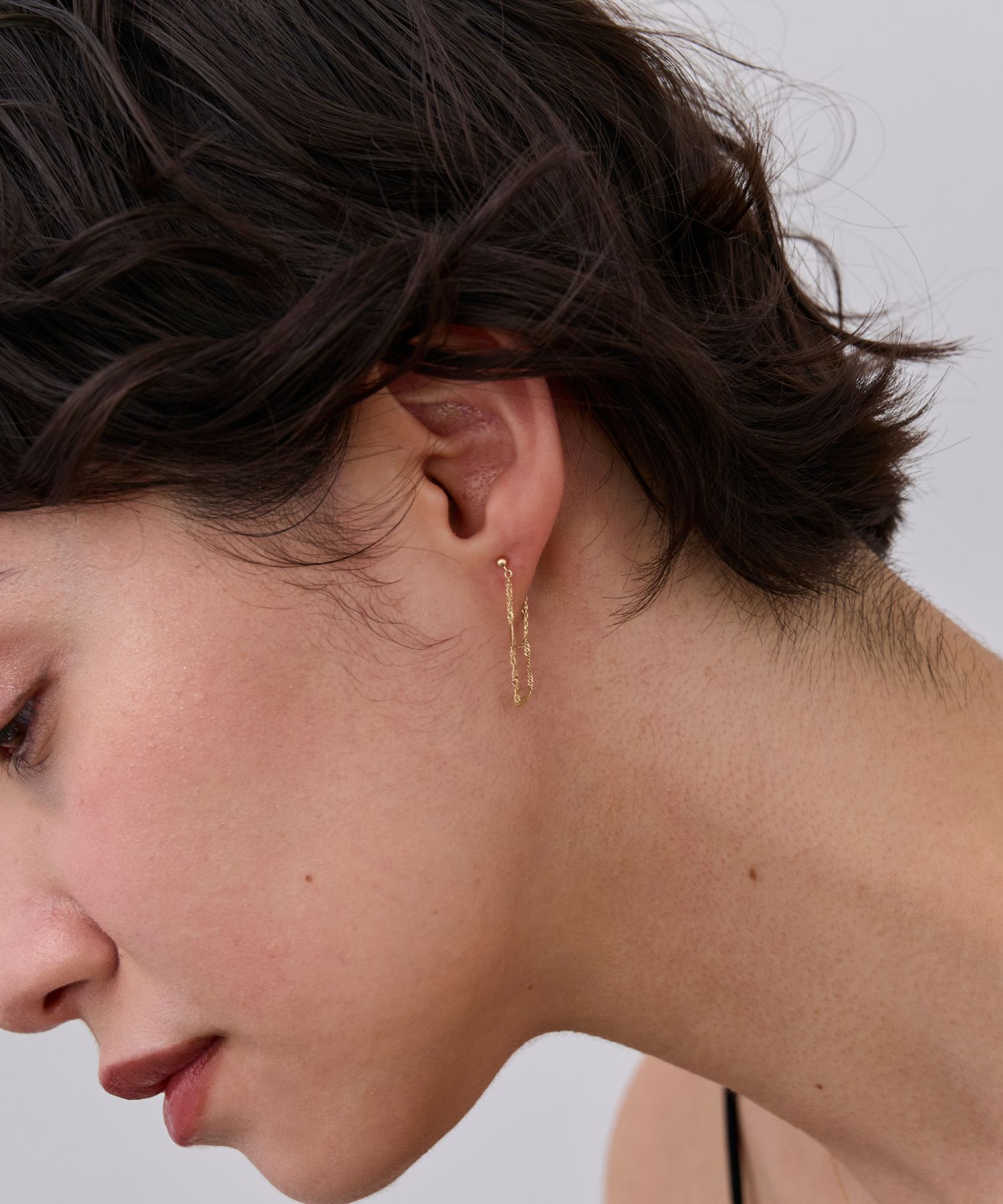 JUPITER「【K10】チェーンフープピアス」|ピアス|