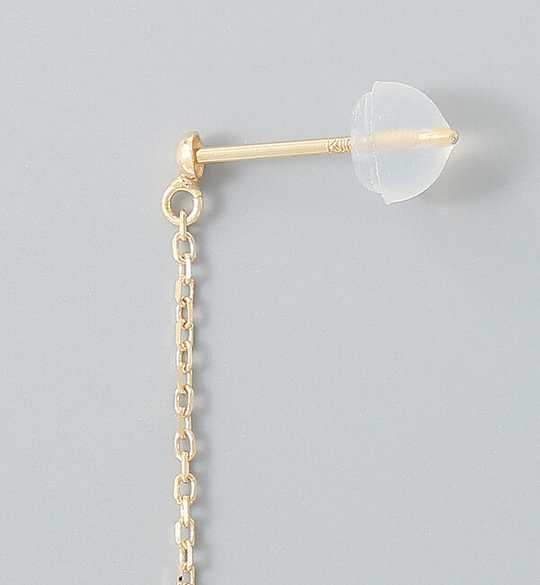 Phoebe「【K10】チェーンパールピアス/BOX付き」|ピアス|