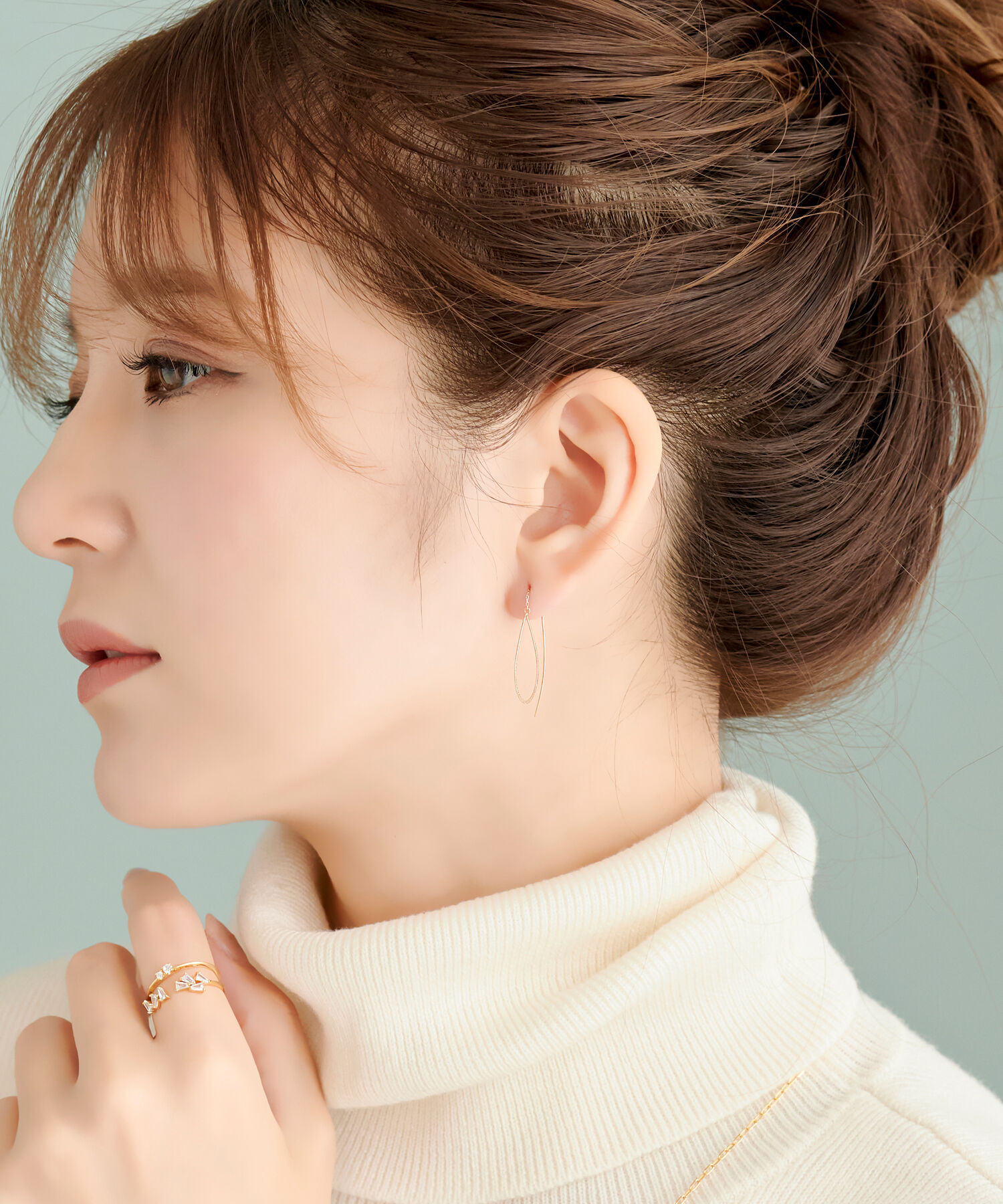 Phoebe「【K10】ドロップラインアメリカンピアス/BOX付き」|ピアス|