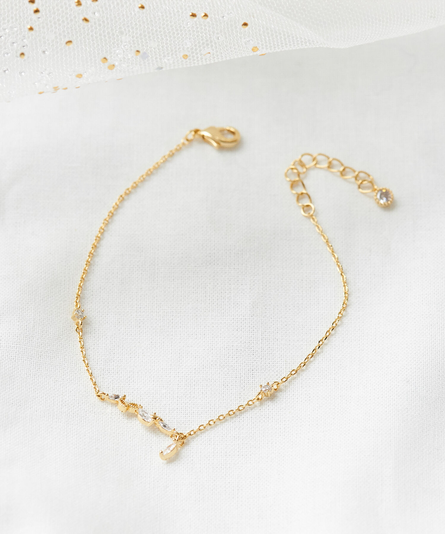 Phoebe「シャイニーティアリーフブレスレット」|ブレスレット・バングル|