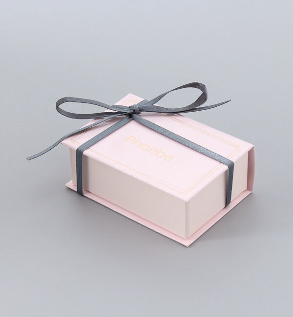 Phoebe「【K10】ダブルハーフフープピアス　ローズゴールド/BOX付き」|ピアス|