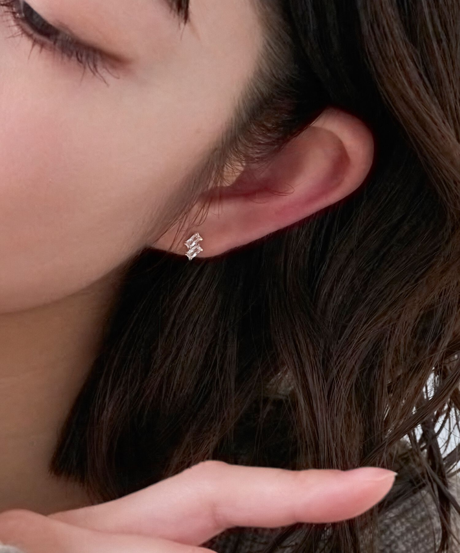 Phoebe「【K10】ツインバケットピアス　ゴールド/BOX付き」|ピアス|