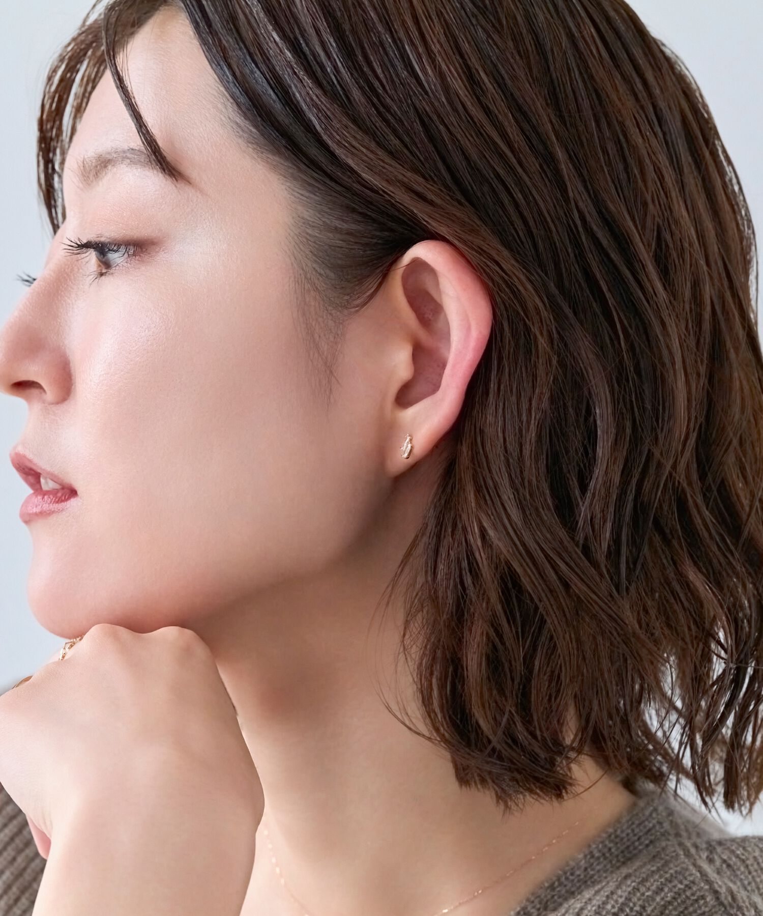 Phoebe「【K10】ツインバケットピアス　ゴールド/BOX付き」|ピアス|