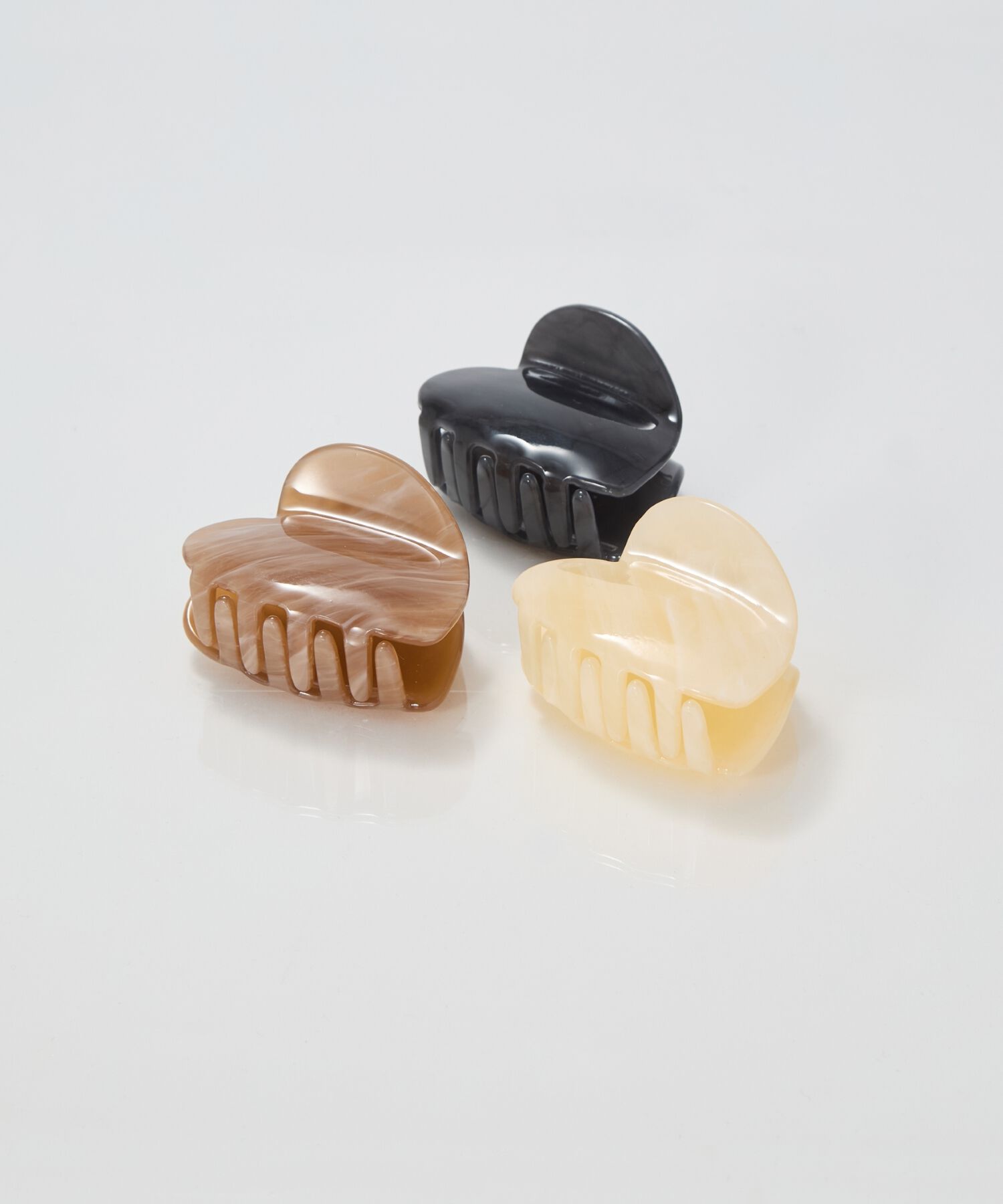 Phoebe「マーブルハートバンスクリップ　ホワイト」|その他|