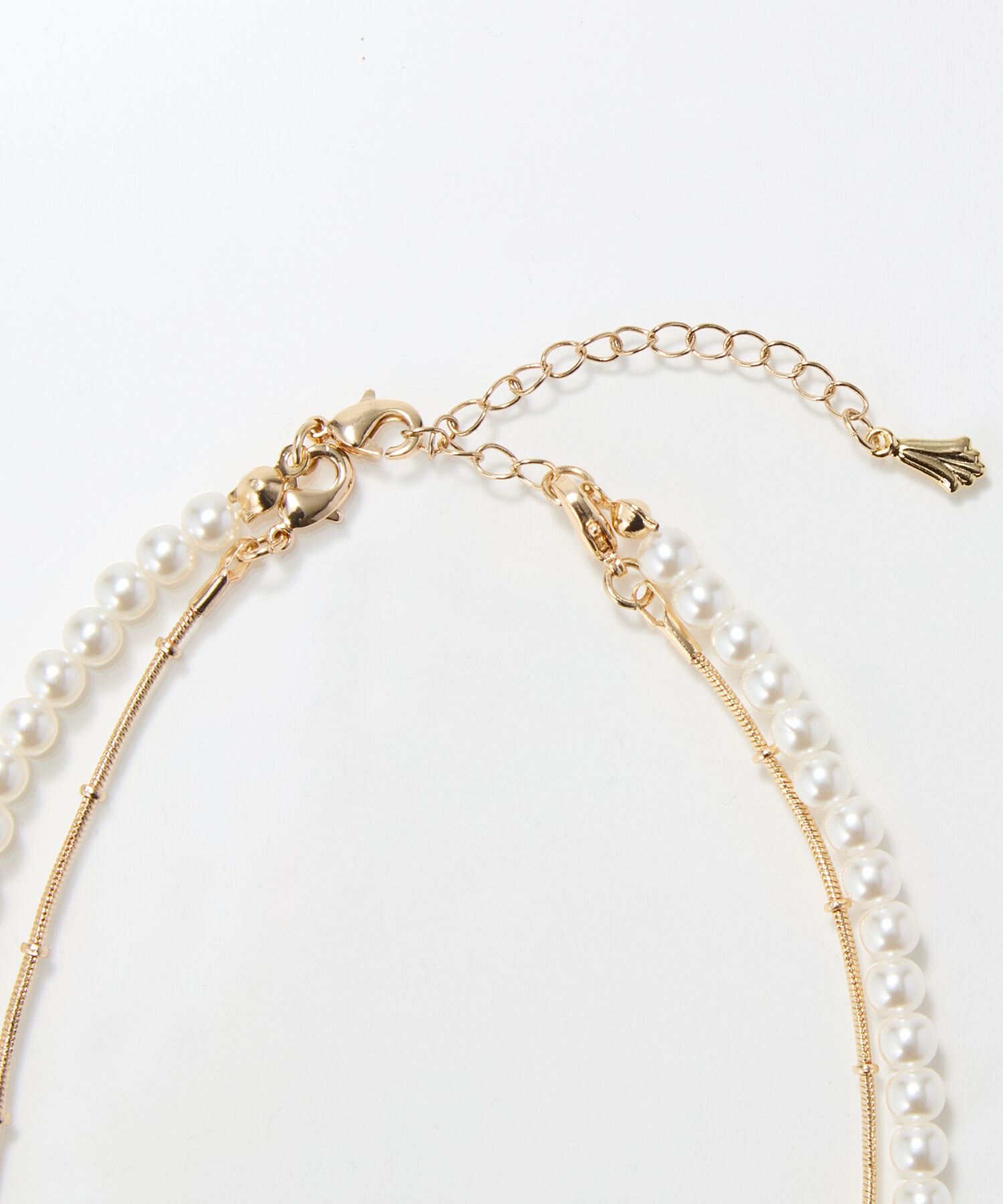 Phoebe「2wayダブルラインパールチェーンネックレス」|ネックレス|