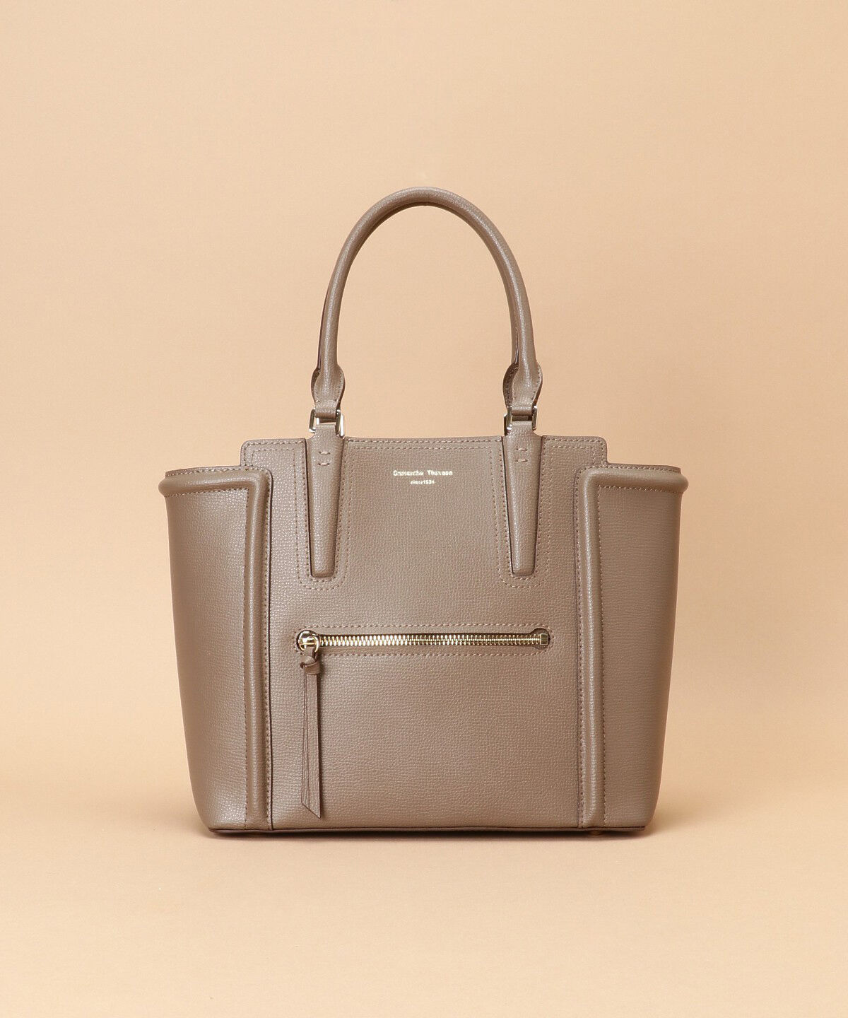 Samantha Thavasa「サマンサ カリヌー 大サイズ」|ハンドバッグ|グレージュ