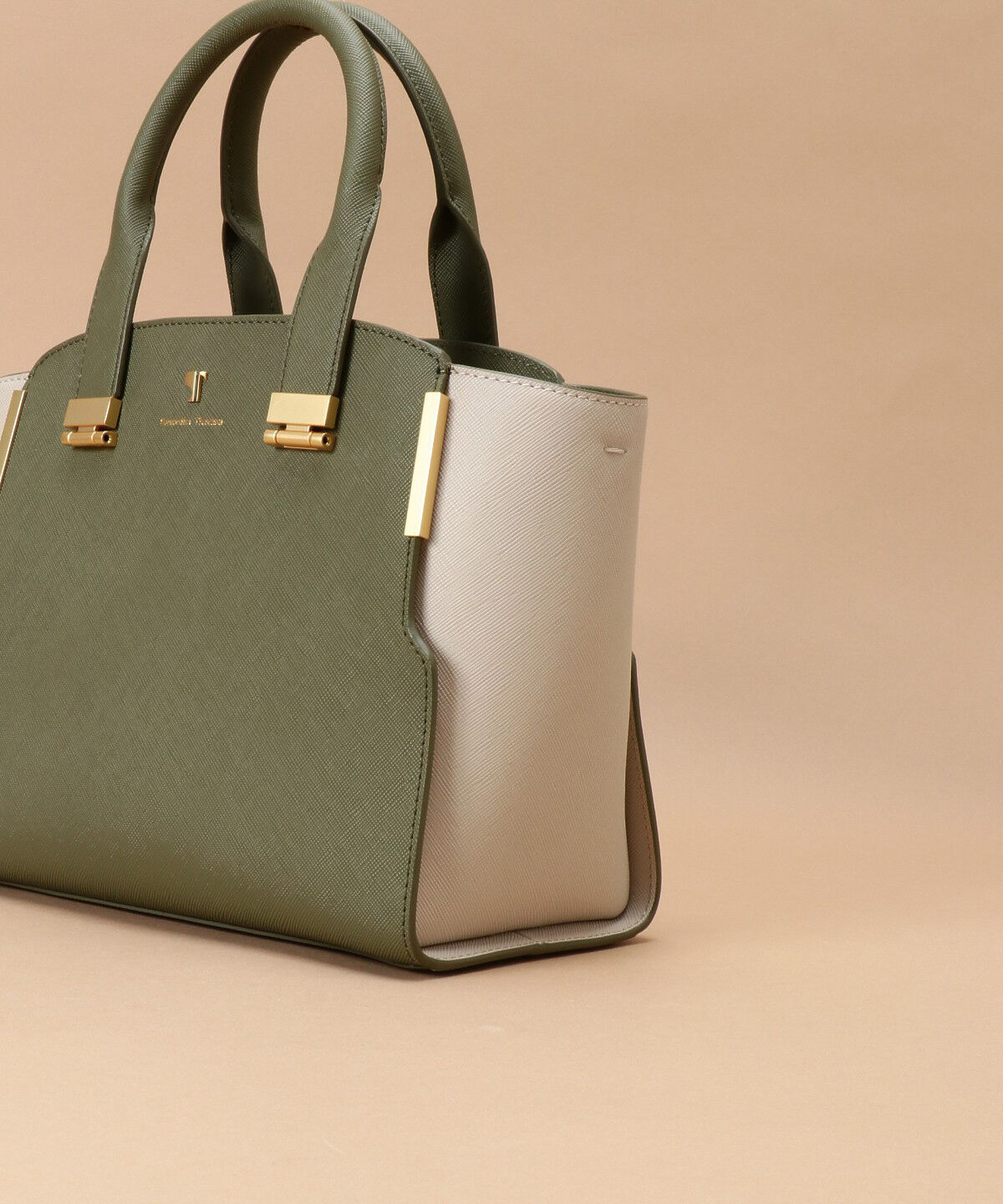 Samantha Thavasa「Pomme d'espoir ポムディスポワール バイカラーハンドルバッグ」|ハンドバッグ|