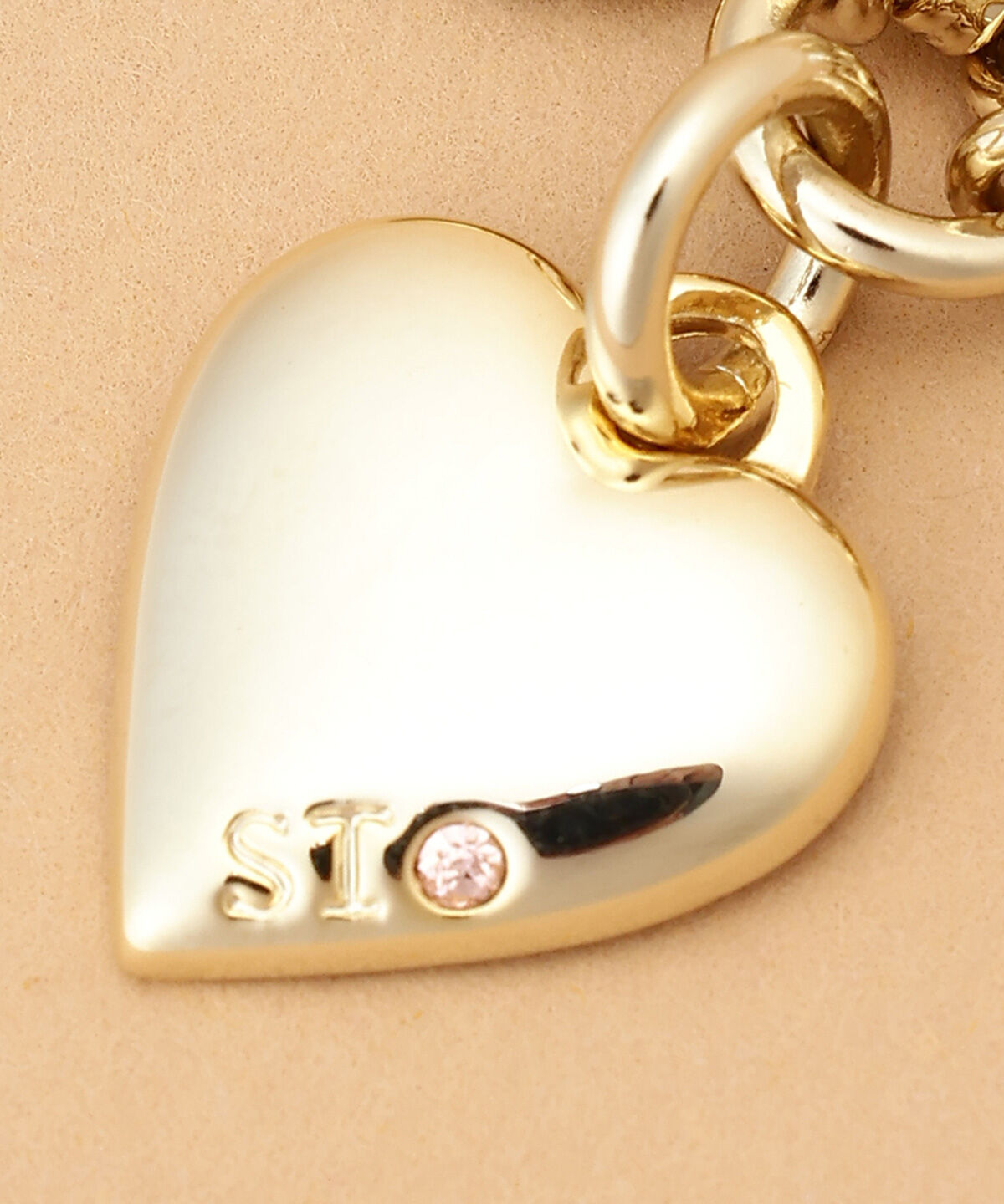 Samantha Thavasa「ゴールドハートファスナーチャーム」|チャーム・キーホルダー|