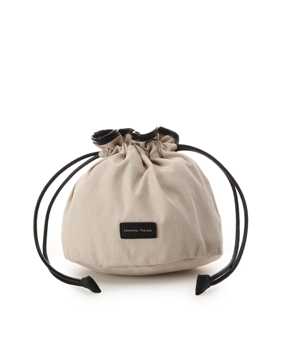 Samantha Thavasa「巾着付きフリルハンドルカゴバッグ」|ハンドバッグ|