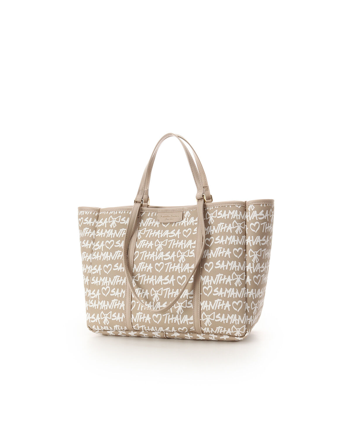 Samantha Thavasa「スクリッタ柄キャンバスデザイン合皮トートバッグ[Revival Collection]」|トートバッグ|