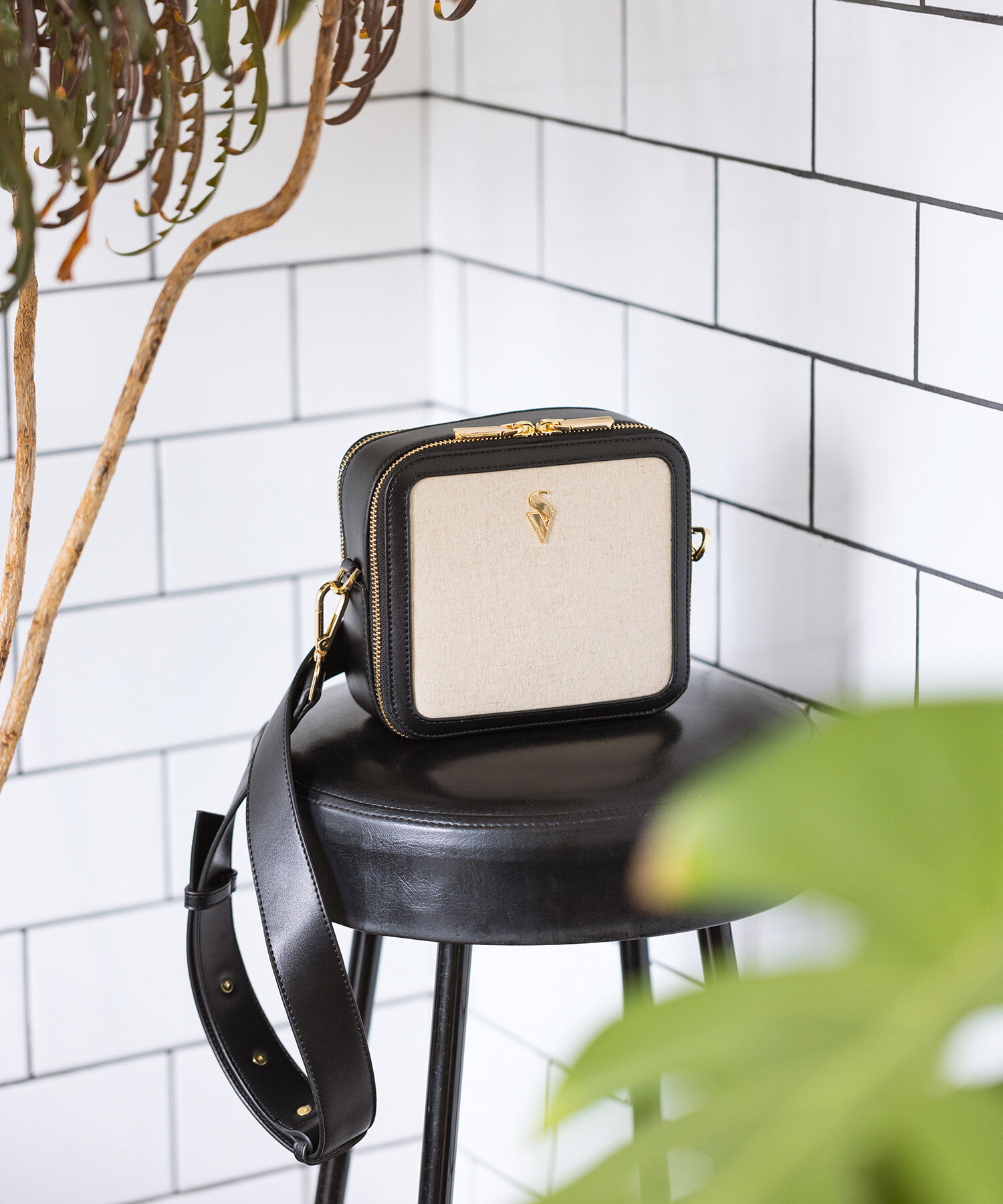 Samantha Vega「★BOX型キャンバスショルダーバッグ」|ショルダー・メッセンジャー|