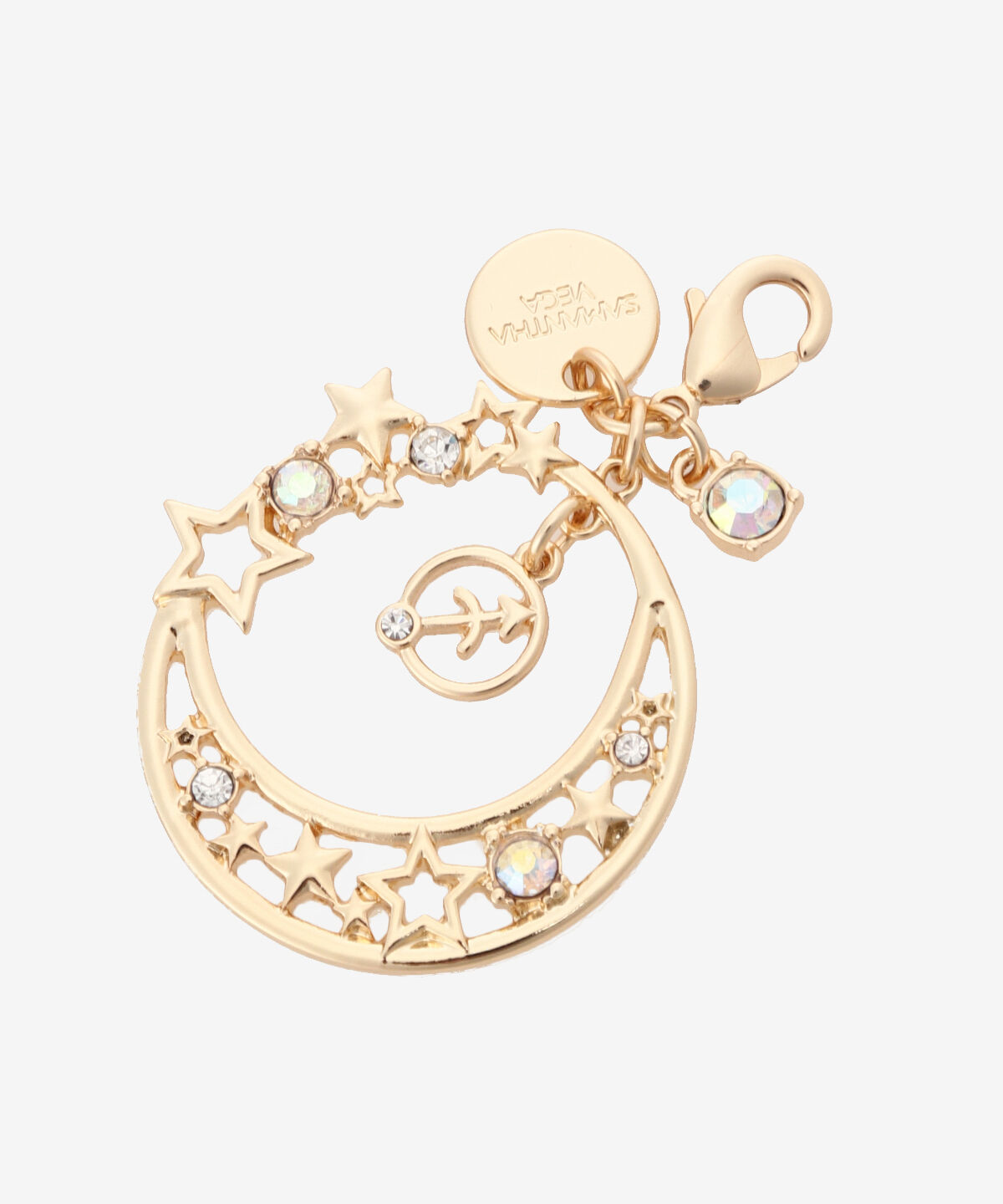 Samantha Vega「星座ファスナーチャーム（いて座）」|チャーム・キーホルダー|ゴールド