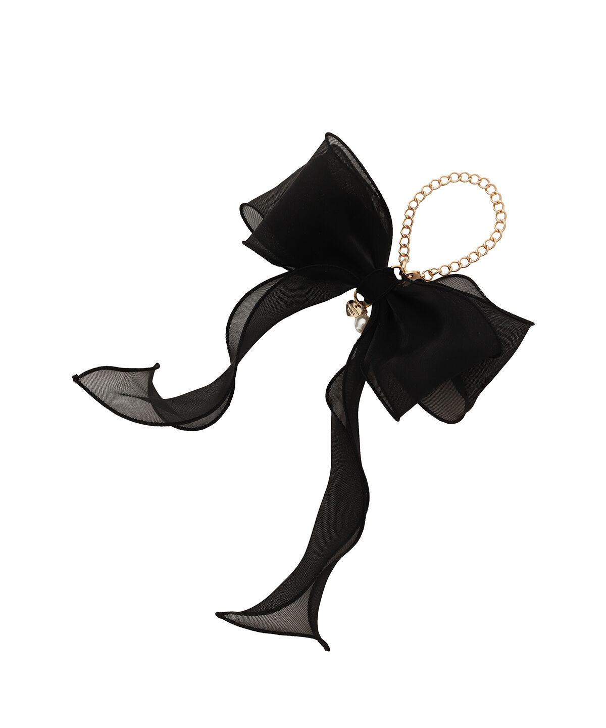 Samantha Vega「2wayオーガンジーリボンバッグチャーム」|チャーム・キーホルダー|ブラック