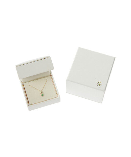 Samantha Tiara「K10 YG Infinity Love Knot バースデーストーンネックレス《5月 誕生石》」|ネックレス|