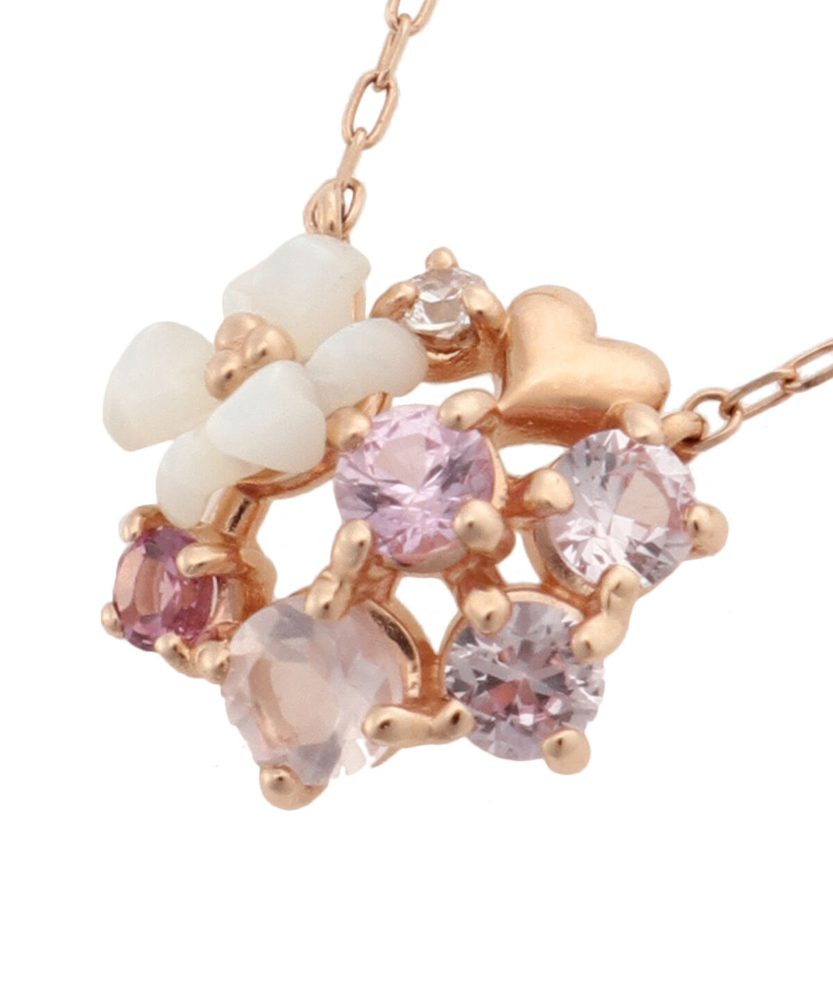 Samantha Tiara「K10 PG フラワーブーケネックレス」|ネックレス|