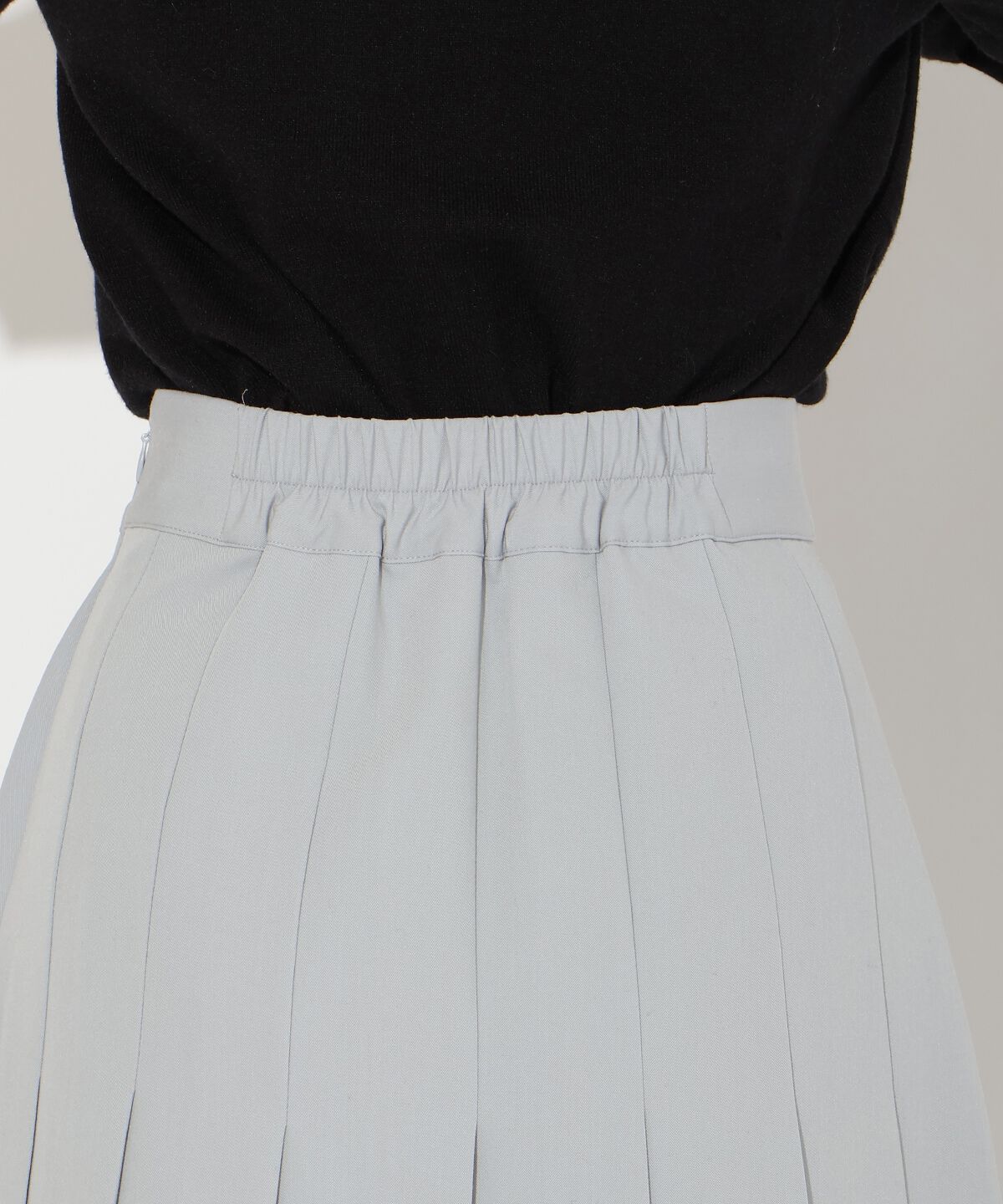 アンドクチュール「アシメプリーツスカート」|フレア|